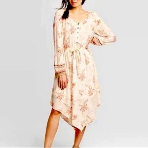 NWT Knox Rose Floral Boho Midi Dress Size Med.